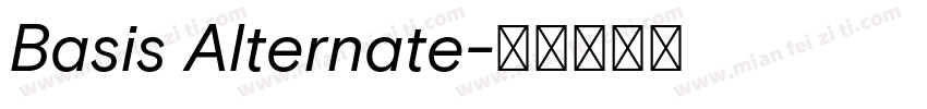 Basis Alternate字体转换